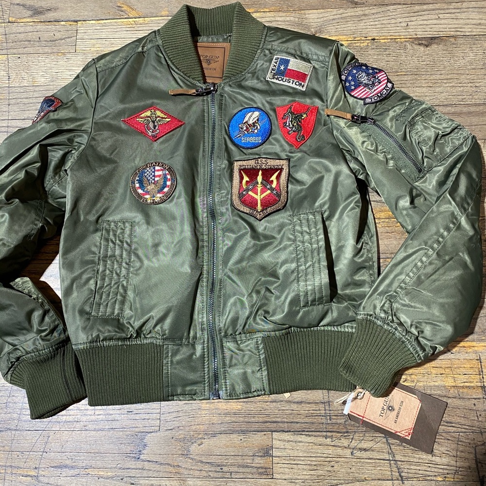 Top Gun Women MA-1 W/ Patches - Picture 7 of 8
